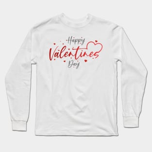 Happy Valentine's day love cute romance couple gift Long Sleeve T-Shirt